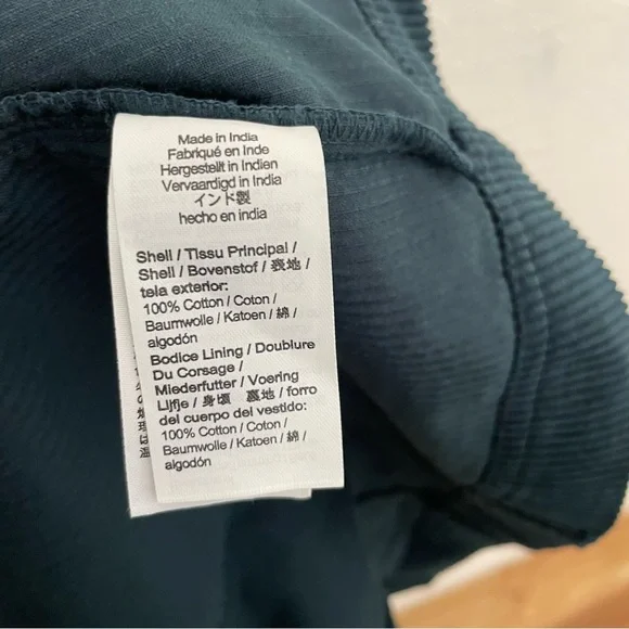 Madewell - Deep Green Corduroy Mini Dress- 4 - Picture 14 of 16